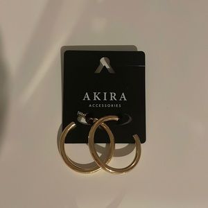 Brand-new Akira Thick Gold Hoops